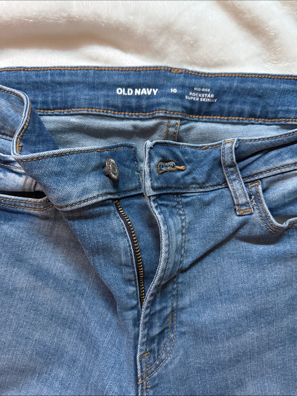 Old Navy Light Blue Super Skinny Jeans